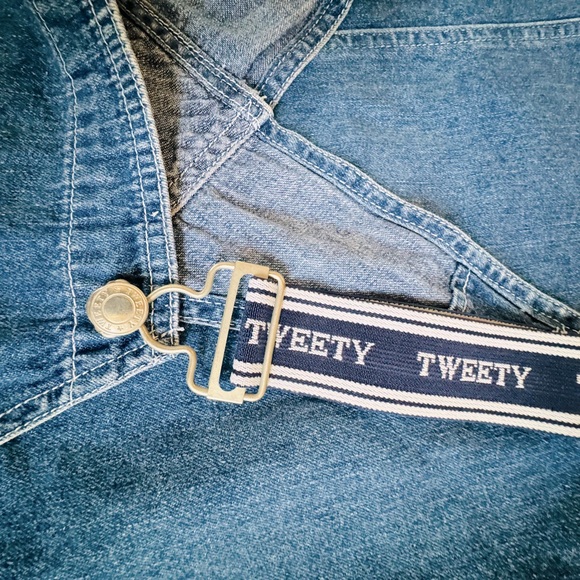 WB Warner Bros Studio Store Overall Jean TWEETY. - Picture 4 of 7